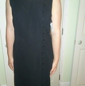 A short black formal dress